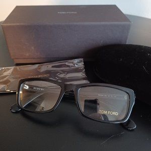 Tom Ford Black With Gold Trim Eye Glasses TF 5239